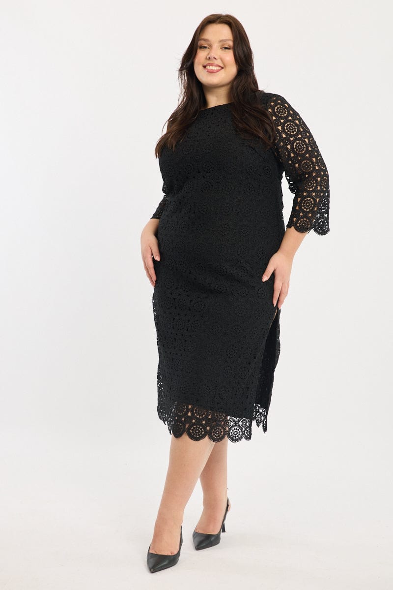 Black Lace Bodycon Dress | You & All Black Lace Bodycon Dress | You & All