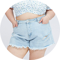 Shop All Shorts at You and All Curvy Plus Size 