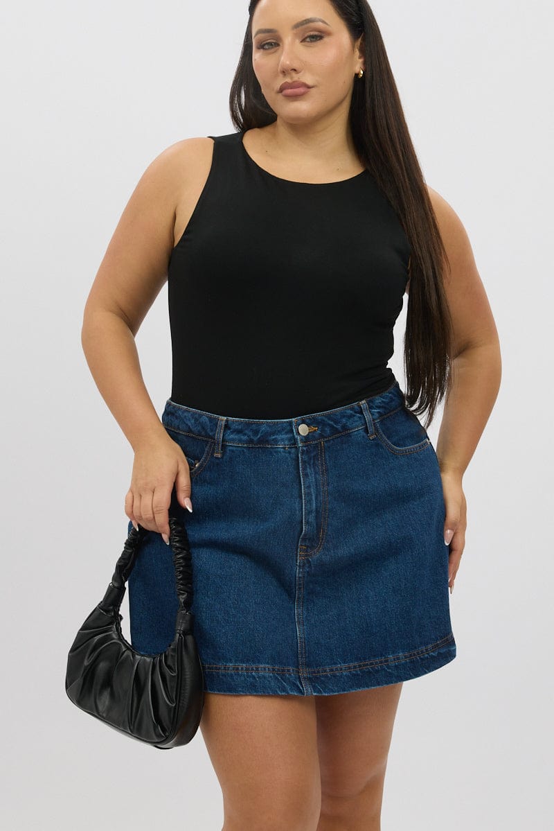 Denim Denim Skorts High rise for YouandAll Fashion