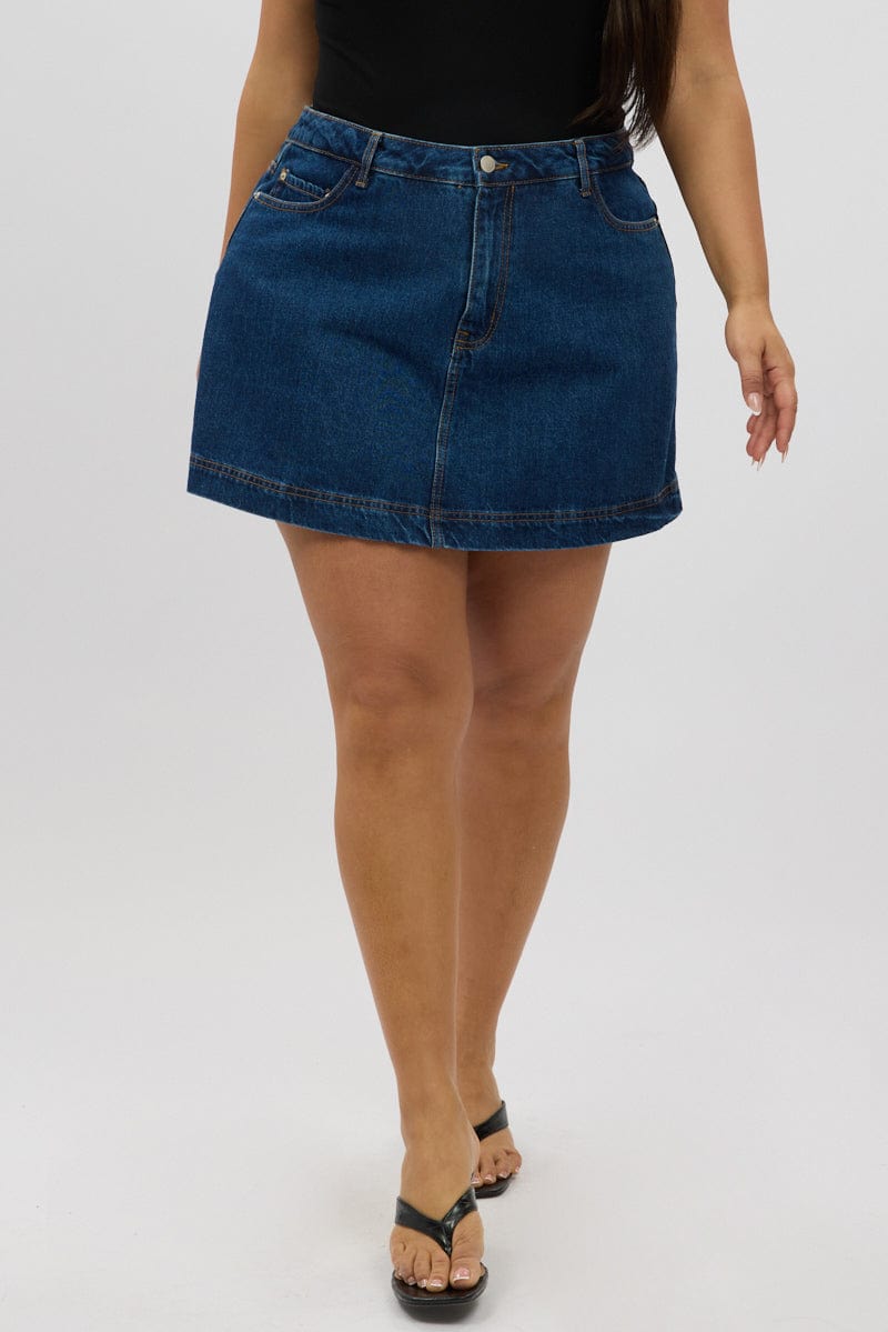 Denim Denim Skorts High rise for YouandAll Fashion