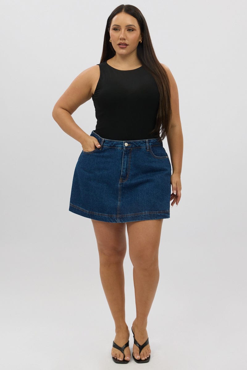 Denim Denim Skorts High rise for YouandAll Fashion
