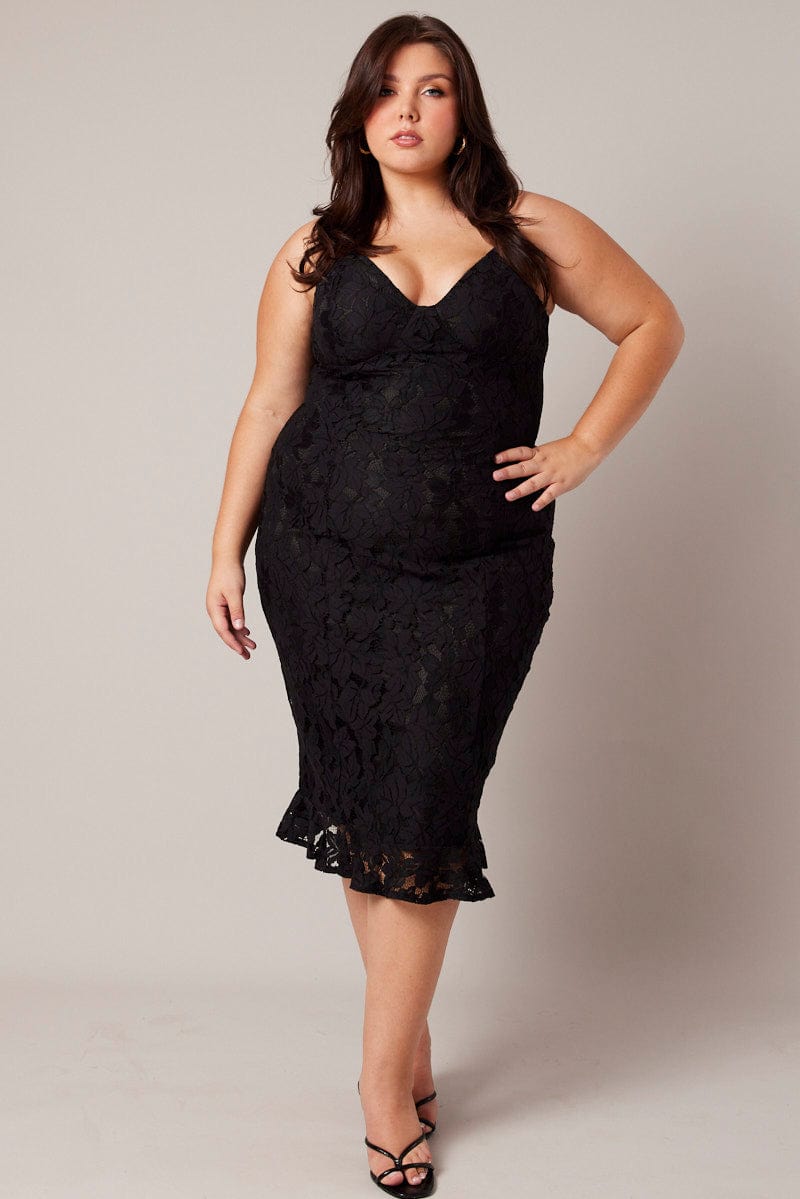 Black Lace Bra Cup Bodycon Dress | You & All Black Lace Bra Cup Bodycon Dress | You & All