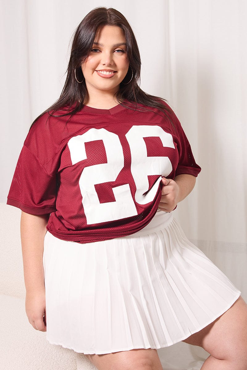 White Pleated Tennis Skirt with Shorts Underneath You All