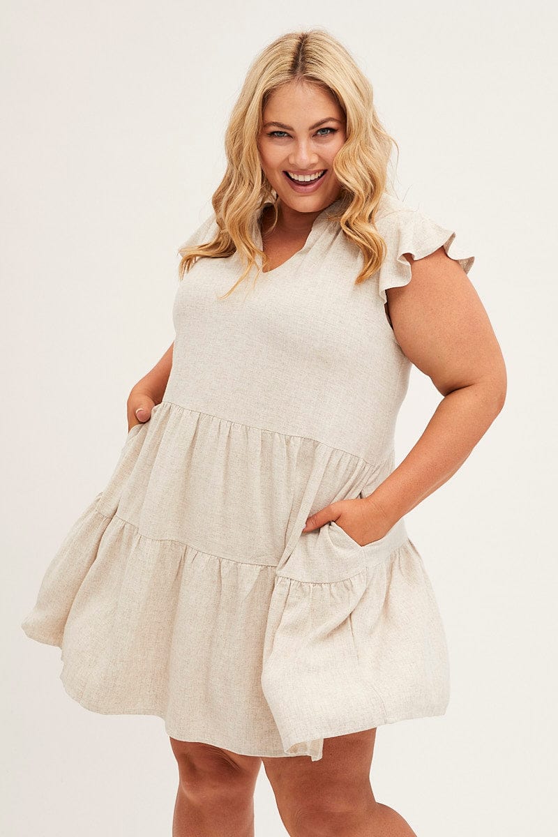 Plus Size Tiered Tank Dress