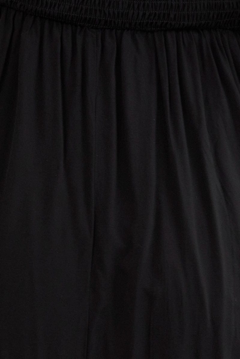 Black Midi Dress Square Neck Sleeveless for YouandAll Fashion