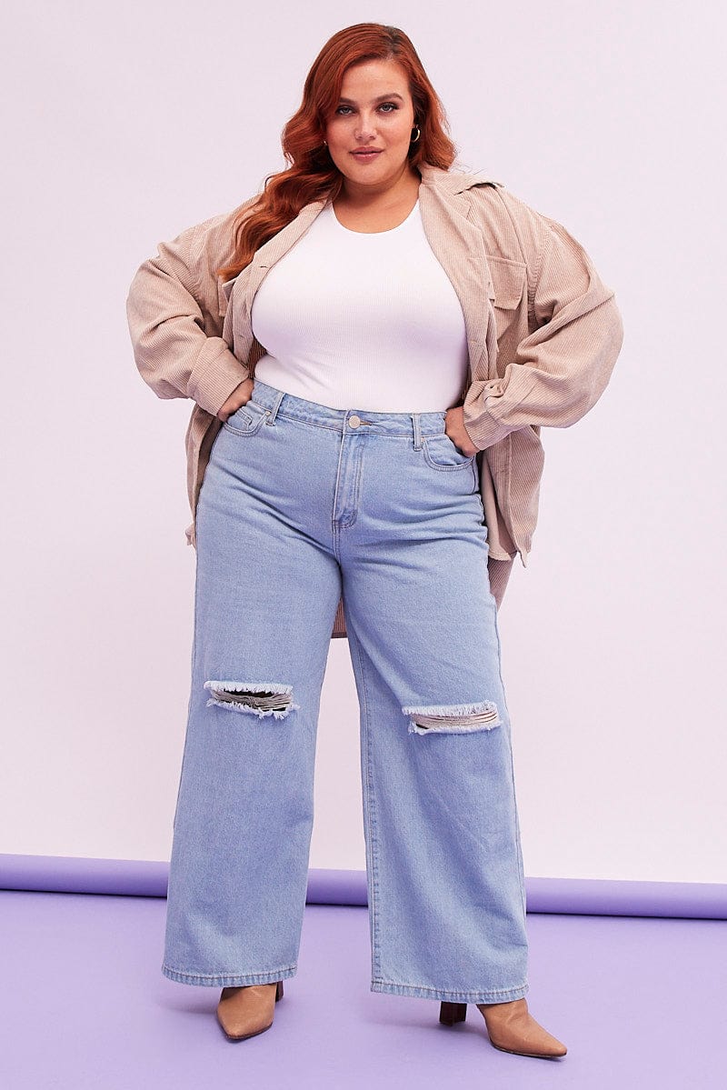 Denim Baggy Denim Jeans High Rise You All