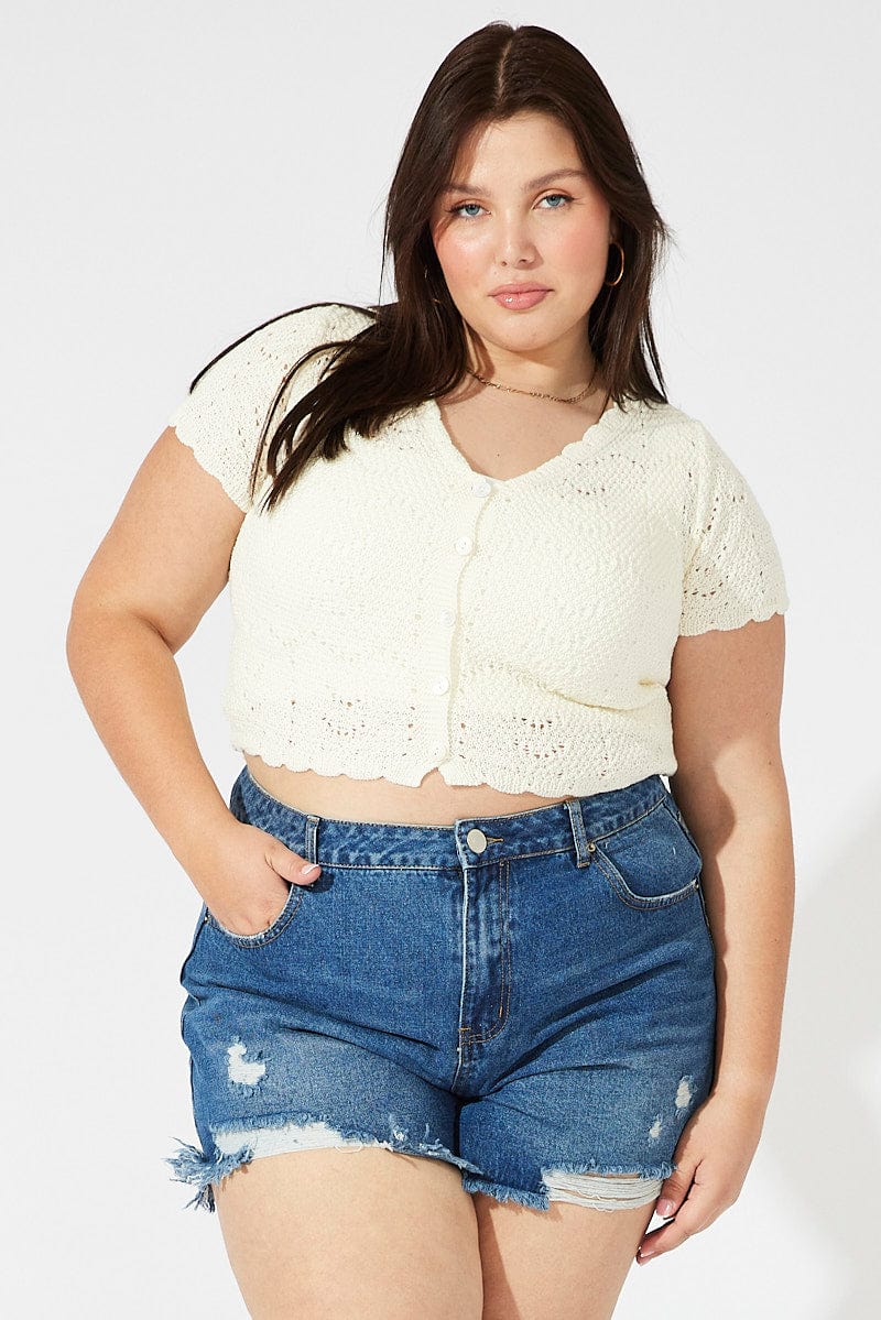 Denim Relaxed Shorts High Rise You All