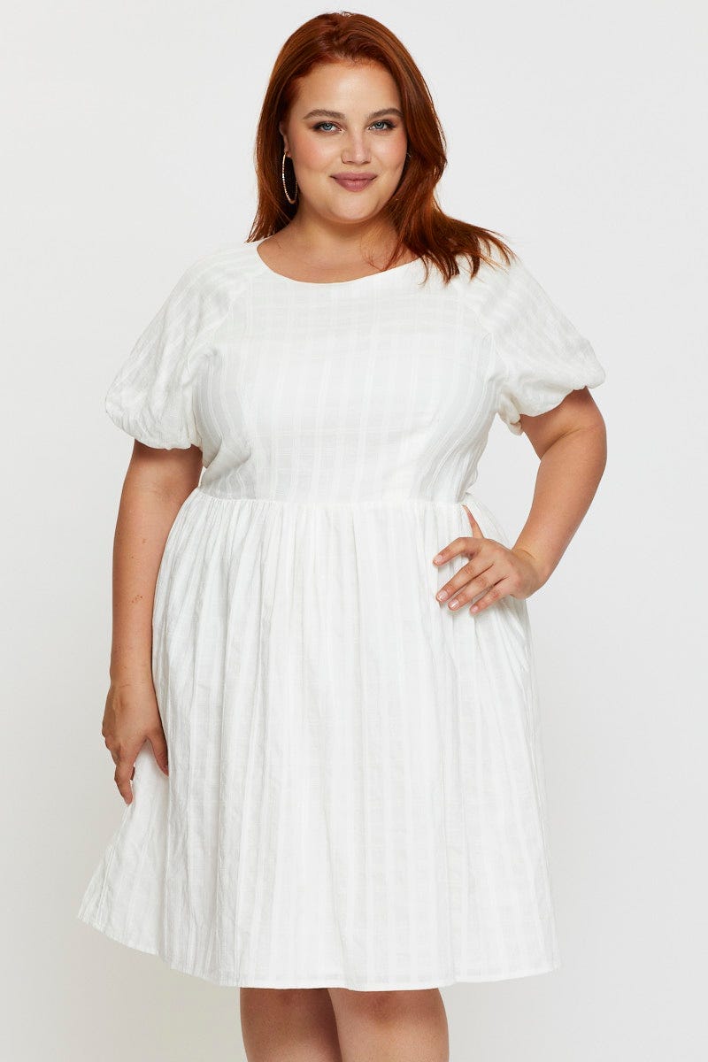 Plus Size Dress Round Neck Short Sleeve |You + All | Shop Online