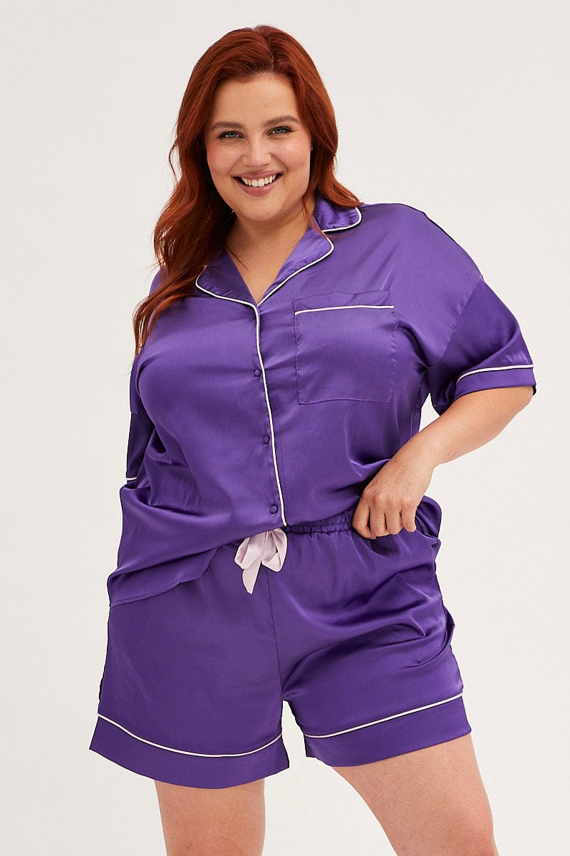 Silk Pajamas Plus Size Satin Sleep Shorts Plus Satin And Lace