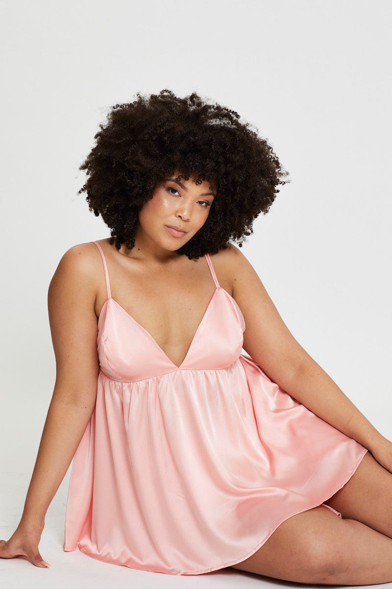 Satin Pink Pajama Top Pink Satin Pajamas – Klothcomfy