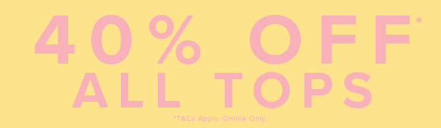 All Tops 40% Off* at You And All Curve Plus Size