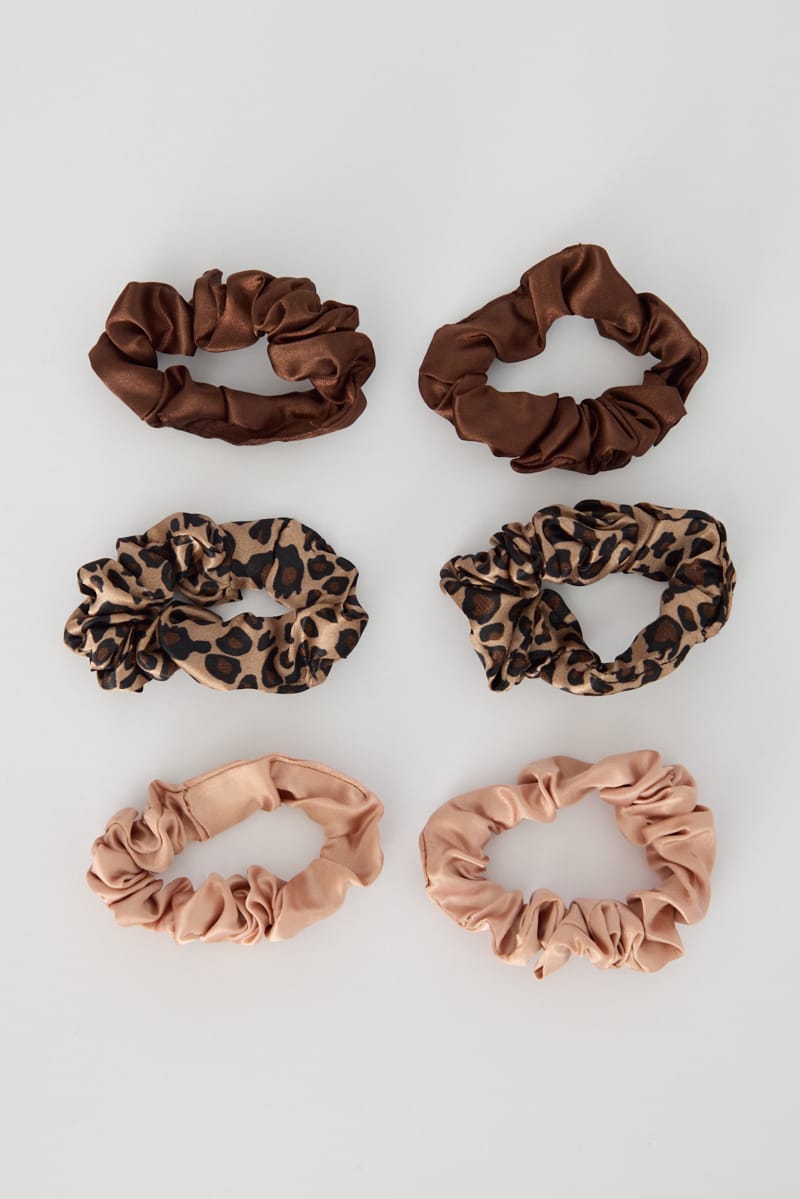 Multi Colour Nyla-rose Best Of My Love 6 Pack Scrunchies