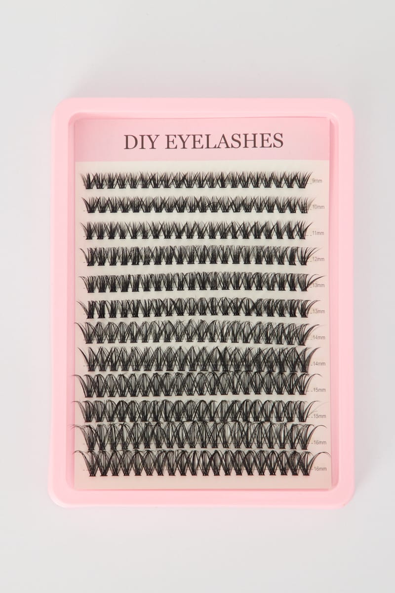 Black Diy Eyelash Extension Mixed Set