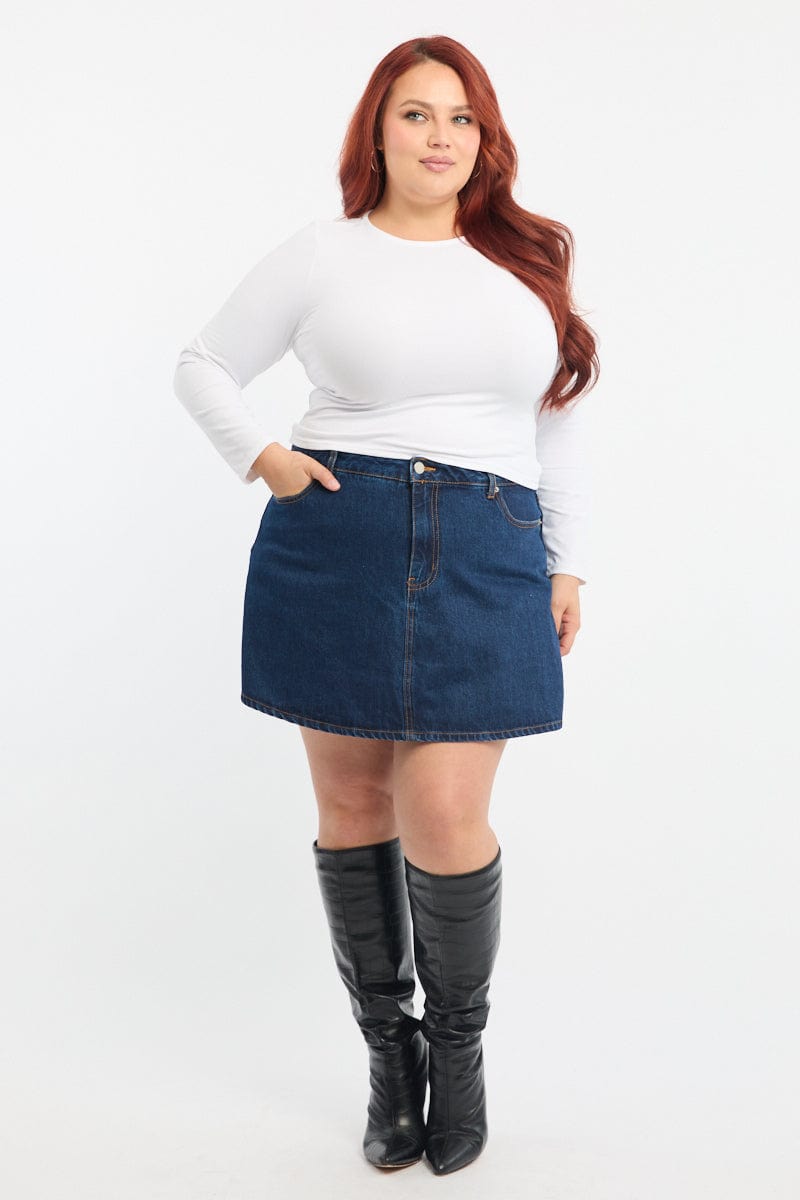 White Supersoft Fleece Top Long Sleeve