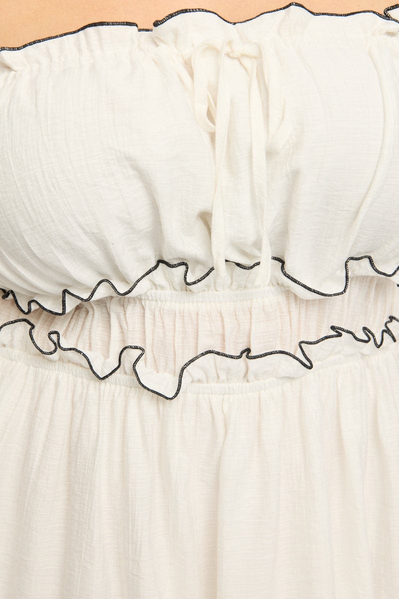 White Skater Dress Short Sleeve