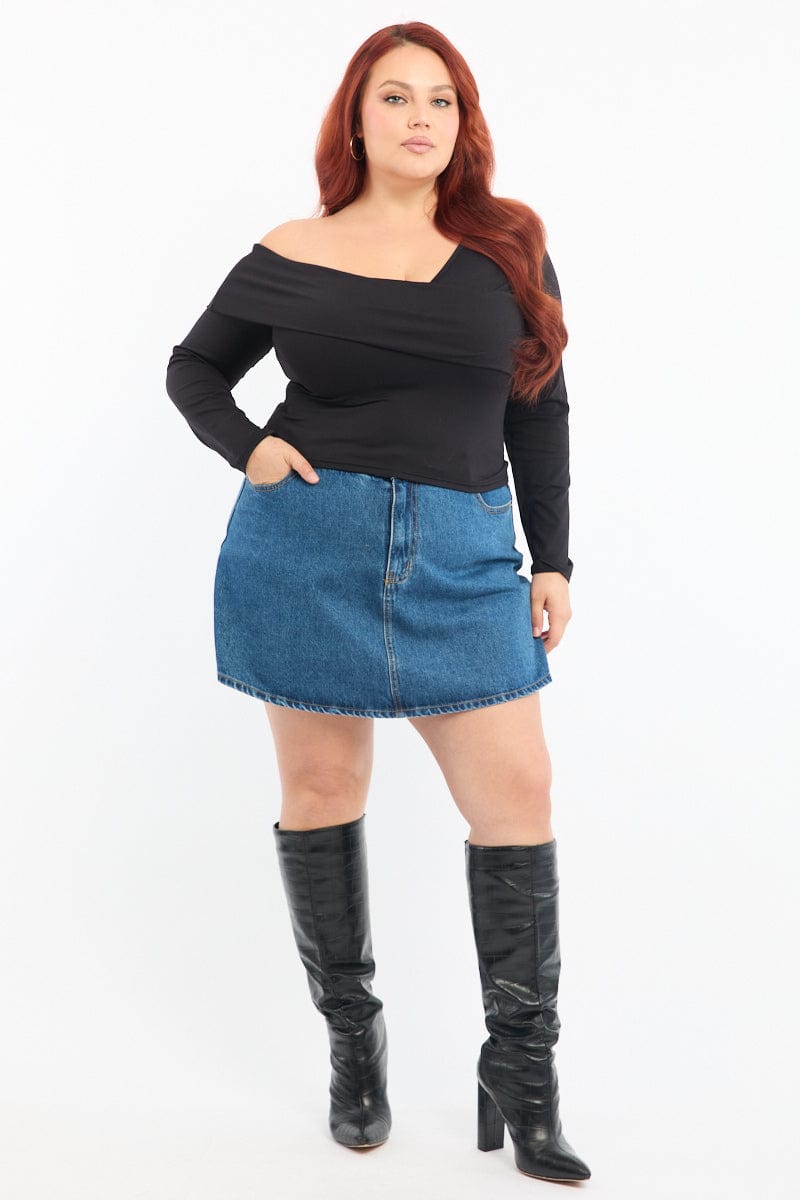 Black Long Sleeve Top Supersoft