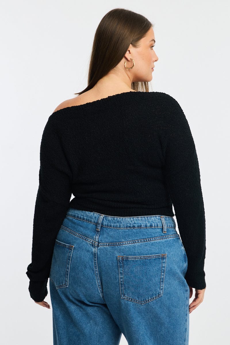 Black One Shoulder Jumper