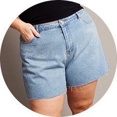 Shop Denim Shorts at You and All Curvy Plus Size