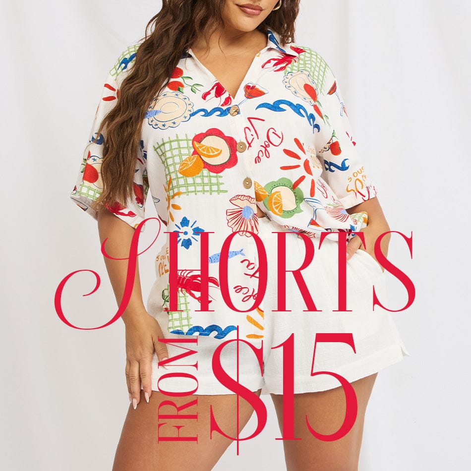 Shop Shorts  at You And All Curve Plus Size