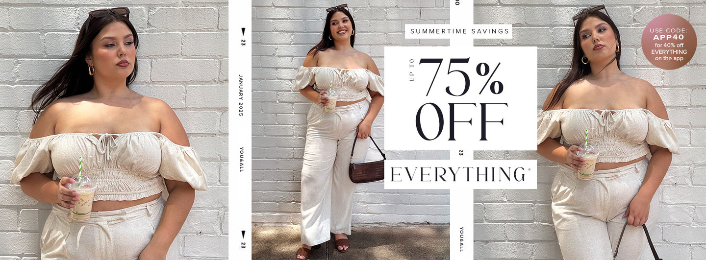 Shop Up To 75% OFF Everything at You and All Curvy Plus Size