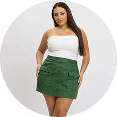 Shop Mini Skirts at You and All Curvy Plus Size