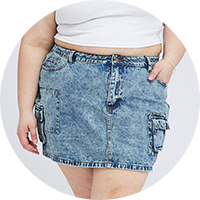 Shop Mini Skirts at You and All Curvy Plus Size 