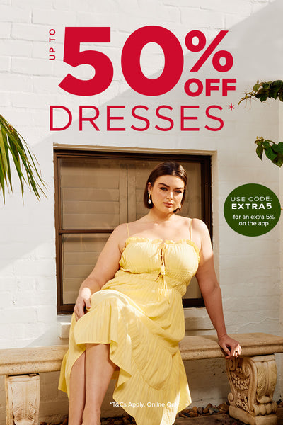 Up To 50% OFF DRESSES at You and All Curvy Plus Size Dresses, Tops, Skirts, Denim, Knitwear, Outerwear