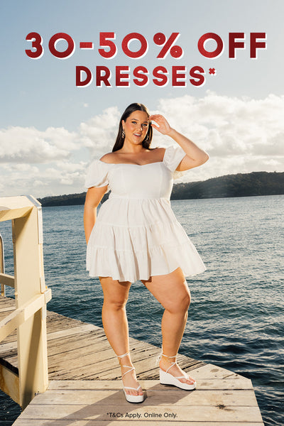 30-50% OFF Dresses at You And All Curvy Plus Size Dresses, Tops, Skirts, Denim, Knitwear, Outerwear