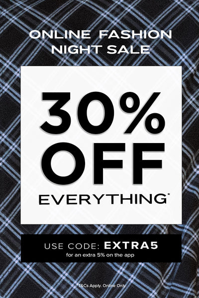 Shop 30% Off Everything Dresses, Tops, Skirts, Denim, Knitwear, Outerwear at You And All Curvy Plus Size for Online Fashion Night Sale
