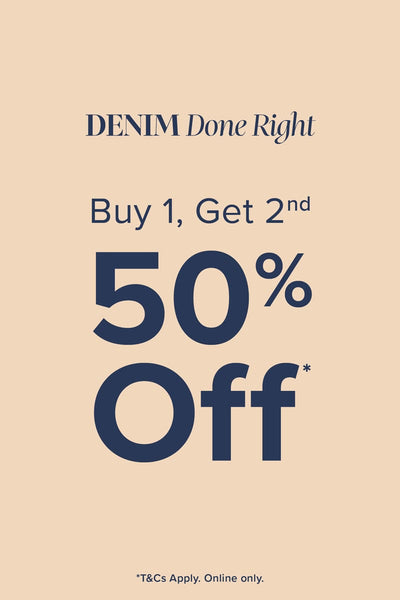 Buy 1, Get 2nd at 50% Off* Denim at You And All Curve Plus Size
