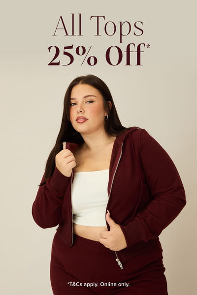 All Tops 25% Off* at You And All Curve Plus Size