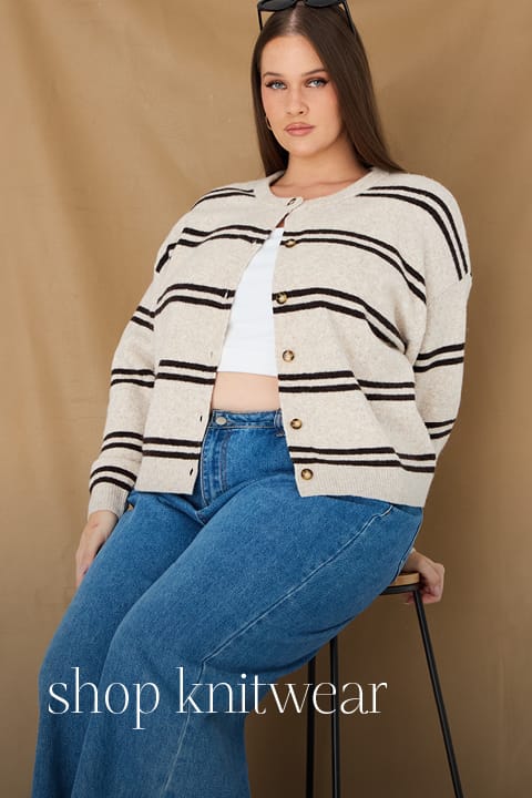 Shop Knitwear at You And All Curve Plus Size
