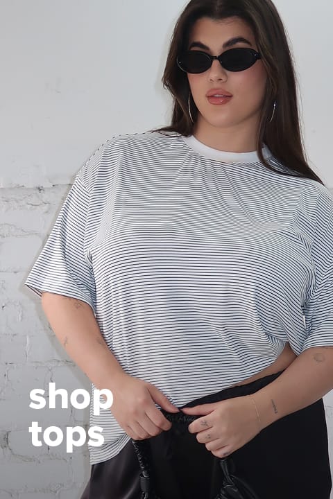 Shop New In Tops at You And All Curve Plus Size