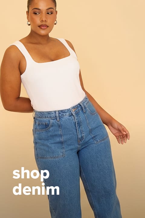 Shop New In Denim at You And All Curve Plus Size