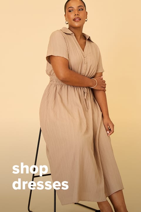 Shop New In Dresses at You And All Curve Plus Size