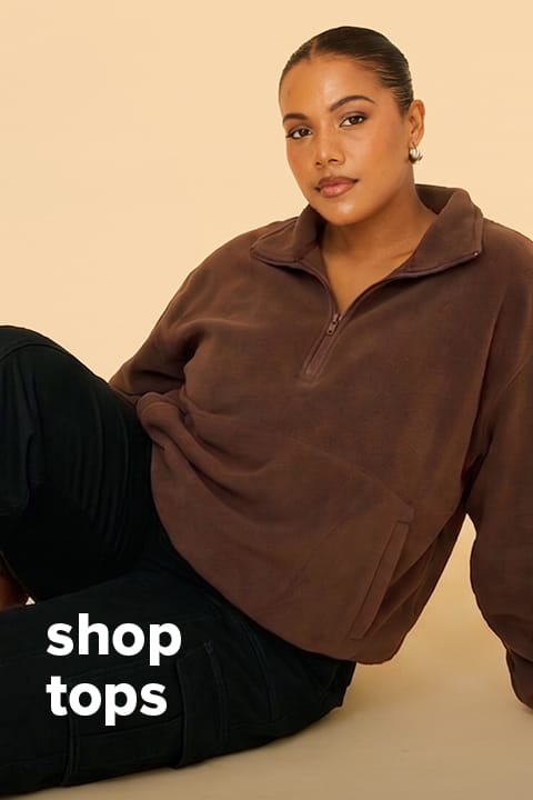 Shop New In Tops at You And All Curve Plus Size