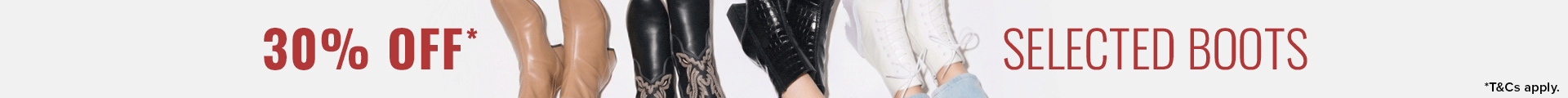 Shop 30% Off Selected BOOTS* at You And All Curve Plus Size