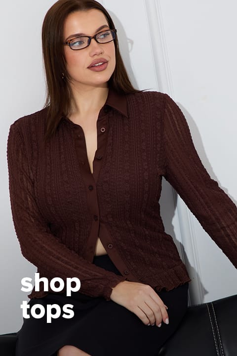 Shop TOPS at You And All Curve Plus Size