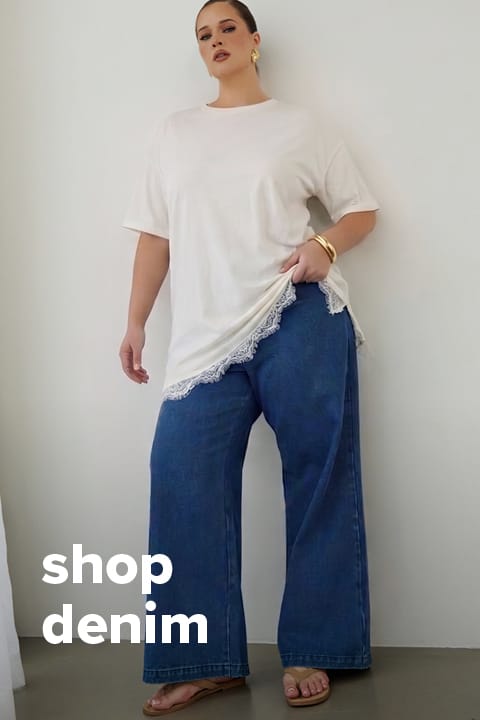 Shop DENIM at You And All Curve Plus Size