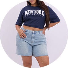 Shop Denim Shorts at You and All Curvy Plus Size 