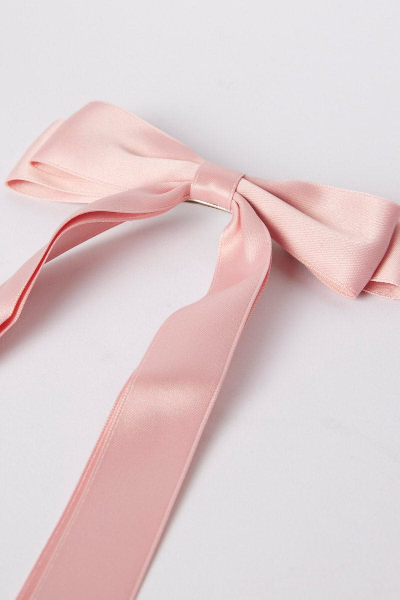 Pink Bow Hair Clip for YouandAll Fashion