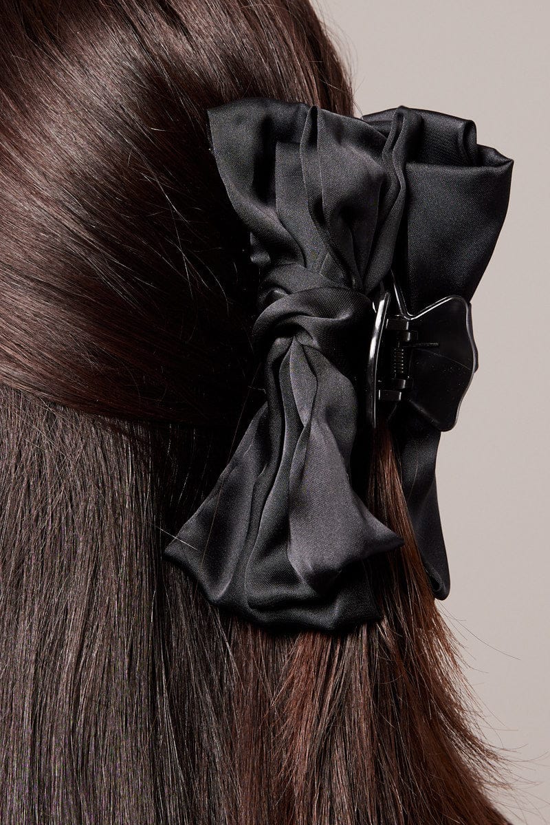 Black Bow Claw Clip for YouandAll Fashion