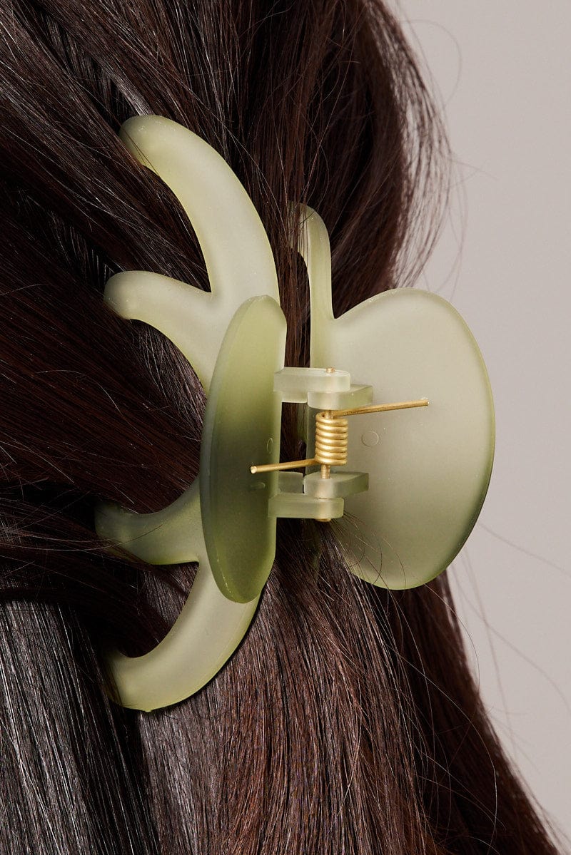 Green Hair Claw Clip for YouandAll Fashion