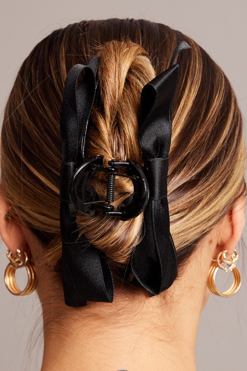 Black Bow Claw Clip for YouandAll Fashion