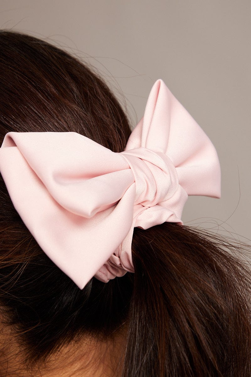 Pink Bow Scrunchie for YouandAll Fashion