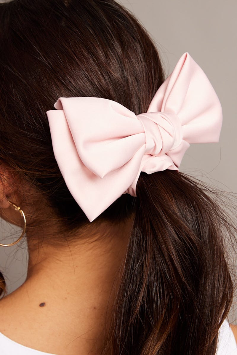 Pink Bow Scrunchie for YouandAll Fashion