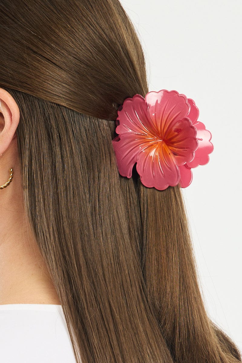 Red Flower Claw Clip for YouandAll Fashion