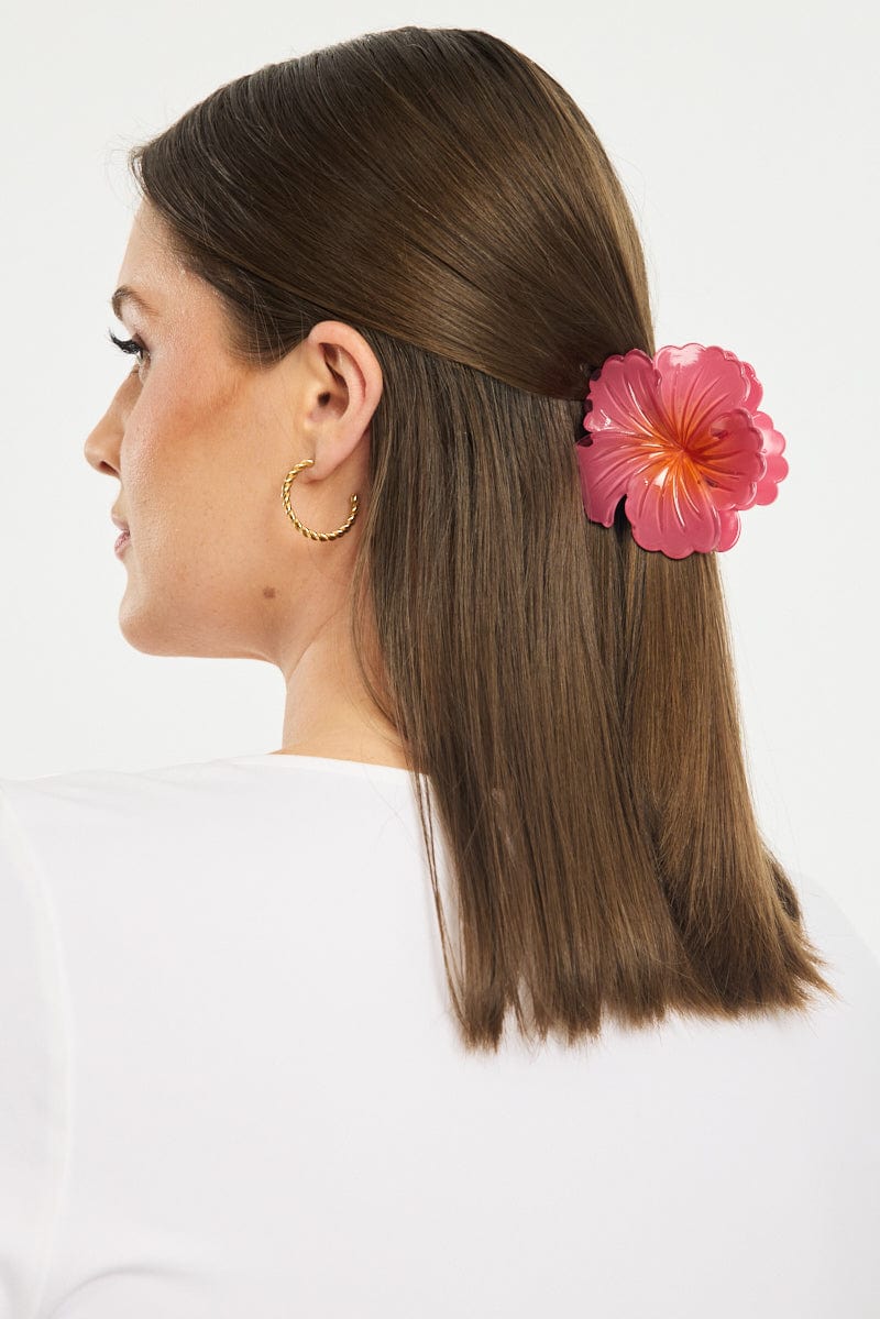 Red Flower Claw Clip for YouandAll Fashion