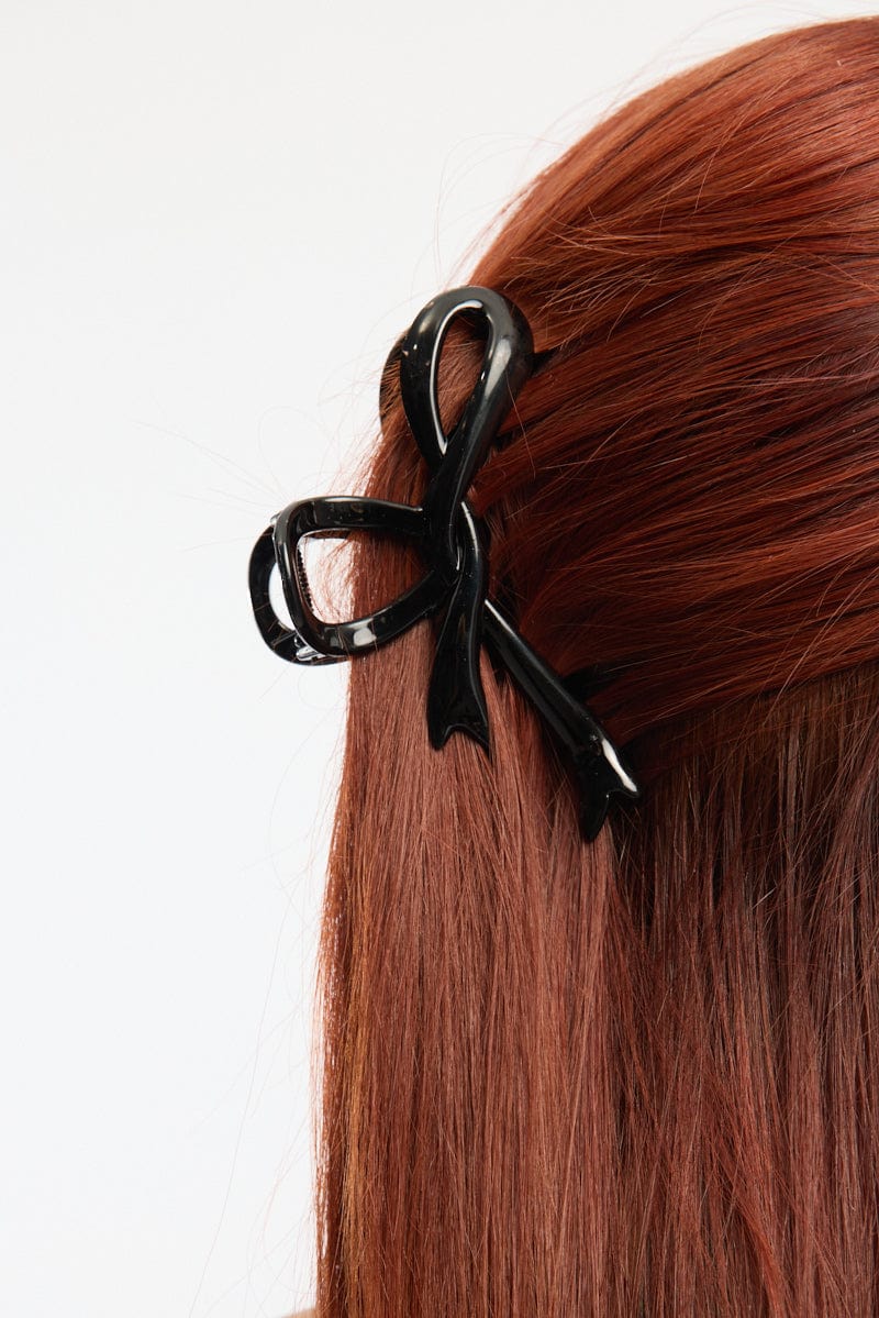 Black Bow Claw Clip for YouandAll Fashion