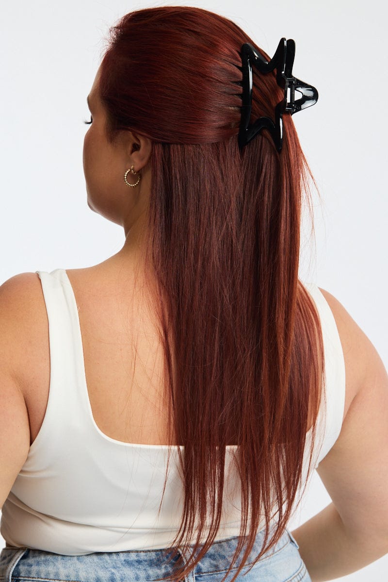 Black Star Hair Claw Clip for YouandAll Fashion
